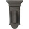 Ekena Millwork 6 1/2"W x 6 1/2"D x 12"H Raised Fluting Wood Vintage Decor Corbel, Reclaimed Grey CORWD06X06X12RAGY - alternate 3